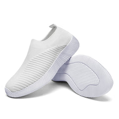 Women Vulcanized Shoes High Quality Women Sneakers Slip On Flats Shoes Women Loafers Plus Size 43 Walking Flat