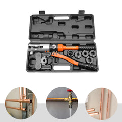 10T Professional Crimping Pliers with V/U Molds Type Hydraulic Press Tool Set Pressiing Pipe Crimper Aluminum Tube Clamp