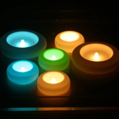 Waterproof Flameless Tea Light Candle Tealight Float Electric Candle Wedding Valentine Decoration Smokeless Candles Light