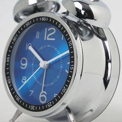 Iron Art Student Small Alarm Clock Children's Silent Fashion Table Clock Desktop Creative Glow Pointer Quartz Watch