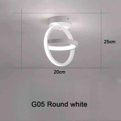 Modern 2-Ring LED Ceiling Light – Creative Indoor Fixture Lamps and Lights Home Decor