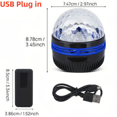 1pc Vibrant Water Ripple LED Projection Light,Remote Control,USB-Powered,RGB Atmosphere Projector for Bedroom,Home Theater Decor