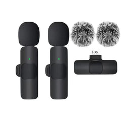 Wireless Lavalier Microphone Mini Mic for iPhone Android Live Broadcast Gaming Phone Audio Video Recording Wireless Portable Mic