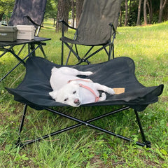 Pet Shop Detachable And Washable Pet Bed, Dog Iron Frame Bed, All-Season Camping Portable Folding Dog Kennel