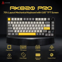 Ajazz AK820/AK820Pro Wireless/Bluetooth Mechanical Keyboard with Knob