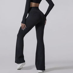 Cloud Rise Sexy Sports Leggings for Girls Long Yoga Pants Women Gym Fitness Running Loose Trousers High Waist Workout Tights