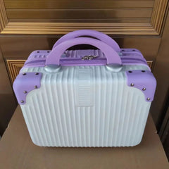 14 inch Lightweight Mini Travel Suitcase Cosmetic Box Waterproof Hand Luggage Organizer Makeup Case Protable Small Boarding Case