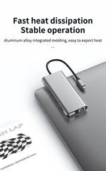 Basix Type-C Hub to HDMI Adapter USB C Hub 4K Thunderbolt 3 TF SD Reader Slot PD For MacBook Air Pro M2 M1 Chip Dock Station