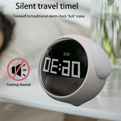 Child Alarm Clock Digital Emotion Table Clock WIth Light Living Room Bedroom Desktop Clock Cute Cartoon Alarm Clock for Kids