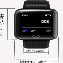 D13 Smart Watch Men Women 116 Plus Sports Mode Running Track Fitness Smart Band Message Reminder Smart Bracelet For Android IOS