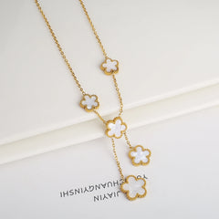 Stainless Steel Adjustable Clover Bracelet – Classic Party Gift