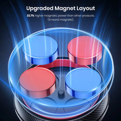 TOPK Magnetic Car Phone Mount - 6 N52 Strong Magnets Air Vent Holder,360°Rotation Universalfor iPhone17 & All Mobile Phones