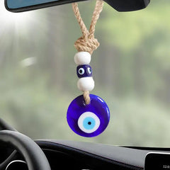 Devil Blue Eyes Car Pendant Turkish Blue Evil Eye Pendant Rear View Car Ornament Evil Eye Charm Car Decor Evil Eye Car Ornament
