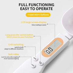 Mini Digital Spoon Scale 0.1–500g – LCD Kitchen Measure Tool