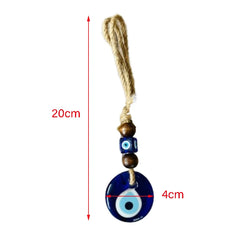 Lucky Eye Glass Blue Turkish Evil Eye Pendant Wall Hanging Multi Color Bead Handmade Decoration for Home Living Room Car