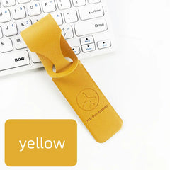 Suitcase Label Bag Pendant Handbag Long PU Leather Luggage Tag Name ID Address Tags Flight Vacation Travel Accessories