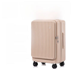 30-Inch Expandable Luggage Suitcase with Carry-On 20-Inch Flip Cover Pull Rod PC Travel Bag Large Capacity Side Opening Silent