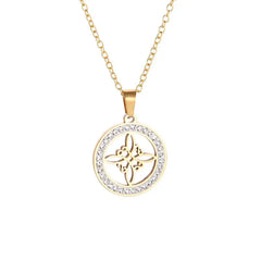Delicate Crystal Cross Pendant Women Girls Necklace Elegant Party Wedding Jewelry Catholic Amulet Gift