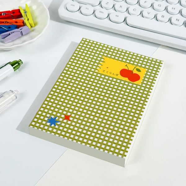 Lovely Tomato Notebook Thick Notepads with 78-96 Page Unlined Journal for Writing Drawing Sketching Journaling Mind Map