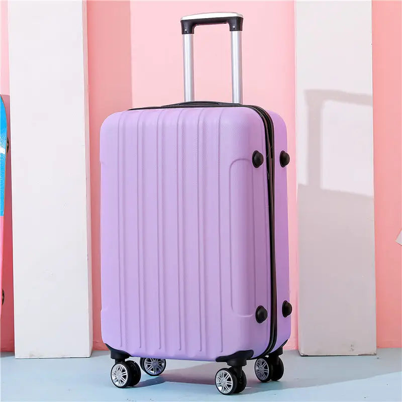 Fashionable  Ladies Luggage Suitcase with Mother-Child Design Universal Wheels Travel Bag 2024 Spring New Style ABS Mate...