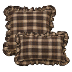 BUYNOW 1PC Two-tone Plaid Lace Pillowcase British Vintage Style Countryside Cottage Sofa Cushion Cover Home Bedroom Bed Decor