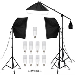 Photography 50x70CM Four Lamp Softbox Kit Continuous Lighting System Soft Box Accessories Photo Studio Equipment