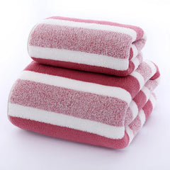 Striped Towel Set – Soft, Quick-Dry & Highly Absorbent Bath Towels