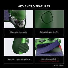 GameSir G8 Plus Hulk Edition Thanos Edition Mobile Gaming Controller for iOS Android Tablet Nintendo Switch 2/1 Steam PC Gamepad
