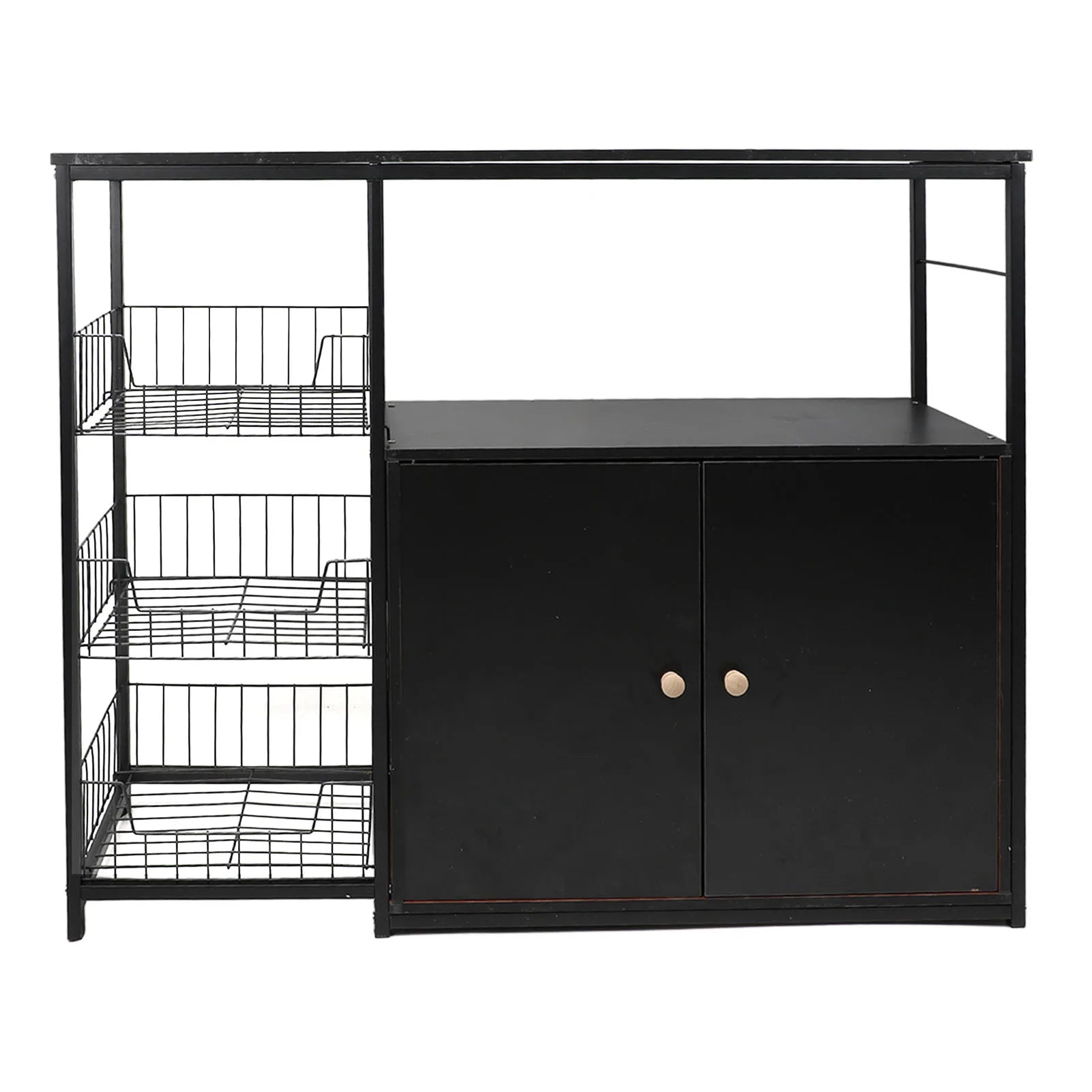 Kitchen Cabinet Multifunctional Floor Standing Sideboard Cabinet Microwave Shelf Organizer Kitchen & Dining Furniture