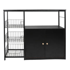 Kitchen Cabinet Multifunctional Floor Standing Sideboard Cabinet Microwave Shelf Organizer Kitchen & Dining Furniture