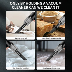 Handheld Car Vacuum Cleaner, 15000PA Portable Cordless, Dual use of blowing and suctionMulti-Nozzles, for Car, Home, Pet, Office