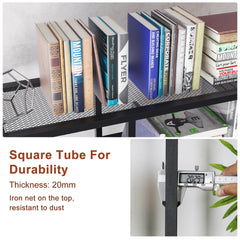 Extra Large Vintage Industrial Bookcase Tall Shelf Metal Kitchen Display Cabinets Display Unit with Cabinet and Drawer Kitchen Open Display Kitchen & Dining Furniture Office Furniture