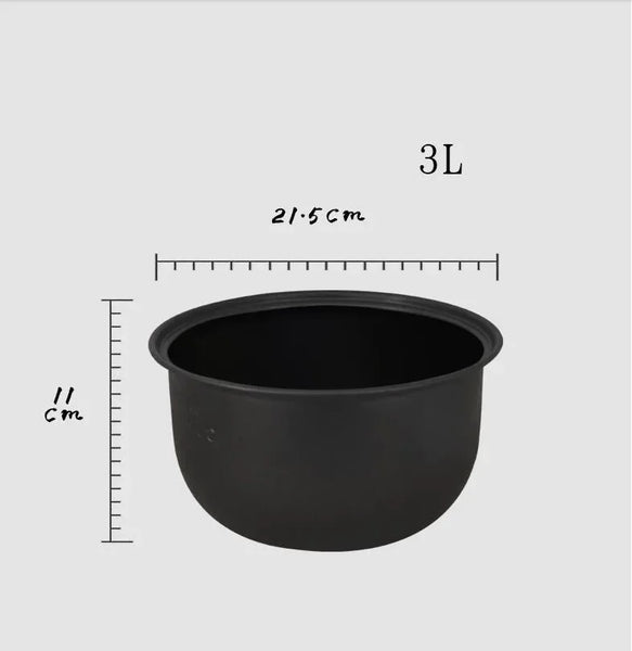 Electric Pressure Cooker Liner 1.6/3L/4L/5L/6L Non-stick Rice Pot Gall Black Crystal Inner Accessories Cooker Parts suit Midea Kitchen Tools, Cooking Utensils