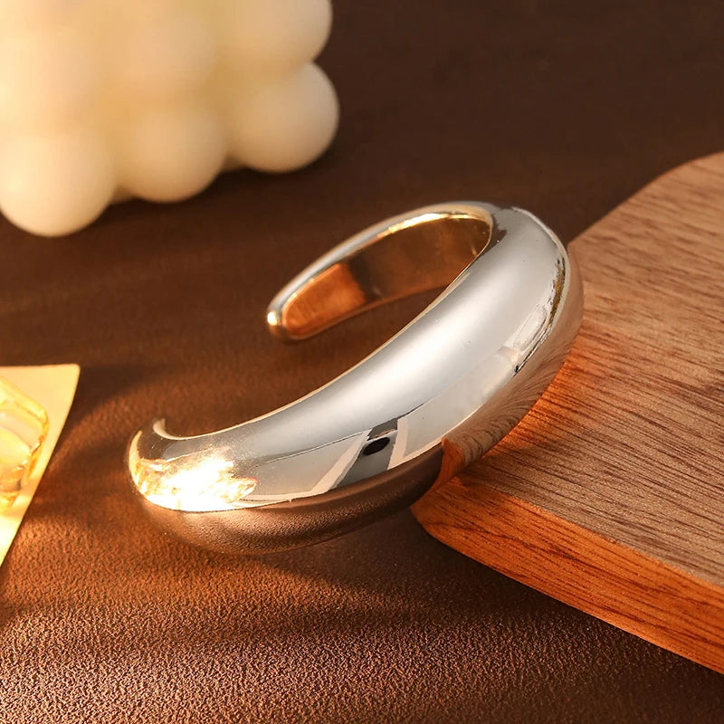 Vintage Big Cuff Bangle – Geometric Hip Hop Bracelet