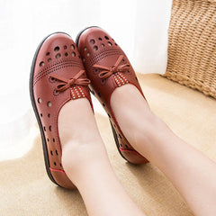 Women’s Leather Flats Classic Casual Loafers