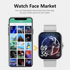 1.83'' Sport Smart Watch Fitness Clock Health Monitor Waterproof Smartwatch Wireless Call Watches for Man Woman IOS Android 2026