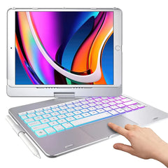360 Degree Magic Keyboard Case For iPad Air13 11 2024 M2 Pro12.9 11 iPad 10.5 10.2 7/8/9 10th Air4 5 10.9 Backlit Keyboard Funda