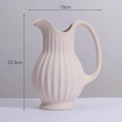 Ins Style Ceramic WhiteVase Decoration Spiral Vase Modern Home Decoration Flower Pot Vase Decoration Home Living Room Home Decor