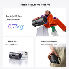 JMGO P5X Projector1080P 124%REC.709 Weight is as low as 0.73 kg Projectors Intelligent Obstacle Avoidance Camping Picnic