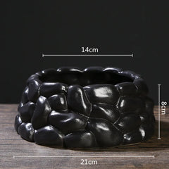 Chinese Style Flower Arrangement Ware Ceramic Flowerpot Flower Vase Bonsai Floral Accessories Jianshan Tool Home Decor