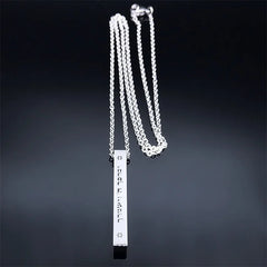 Hip Hop Jewish Hexagram Long Necklaces Stainless Steel David Star Israel Mezuzah Necklace Sweater Neck Chain Jewelry Gifts NA193