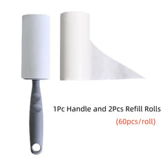 Lint Roller With Refills Sticky Remover Hair Pet Dog Clothes Sofa Dust Cleaning Remover Replaceable Roll Brush Cleaning Tool