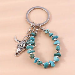 1Pc Bohemia Evil Eye Hamsa Hand Keychain for Women Men Blue Eye Sun Feather Key Ring Bag Pendant Car Key Holder Rings Wholesale