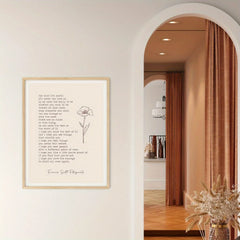 1pc Simple Trendy Text Printing Poster, Simple Canvas Wall Decoration, Modern Art Home Decoration, Living Room Decoration