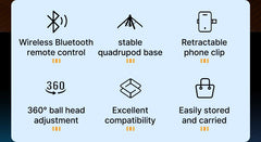 Ulanzi MA09 1.74m Selfie Stick Tripod for iPhone 17 15 Android Phone w Remote Control Panoramic Ball Head Holder U200 VL49 Kit