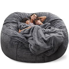 Soft Warm 180*90cm Fur Giant Removable Washable Bean Bag Bed Cover Comfortable Living Room Furniture Lazy Corner Sofa
 Coat