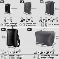 Travel essentials Vacuum Storage bags,suitcases Clothes organizer packaging bags practical accessories compression packing cubes