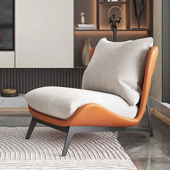 Upholstered Single Corner Sofa Lounge Leisure Armless Lazy Chair Comfy Accent Chair for Living Room Bedroom Reading Room Recliner-Living Room Furniture