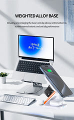 3 in 1 Foldable Charging Station Fast Magnetic Wireless Charger Stand for iPhone 17 16 15 14 13 12 Apple Watch 8 7 6 Airpods Pro