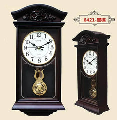 Large 3D Wall Cloc, Vintage European Pendulum Clock, Retro Modern Design Living Room and Farmhouse Decor Home Timepiece